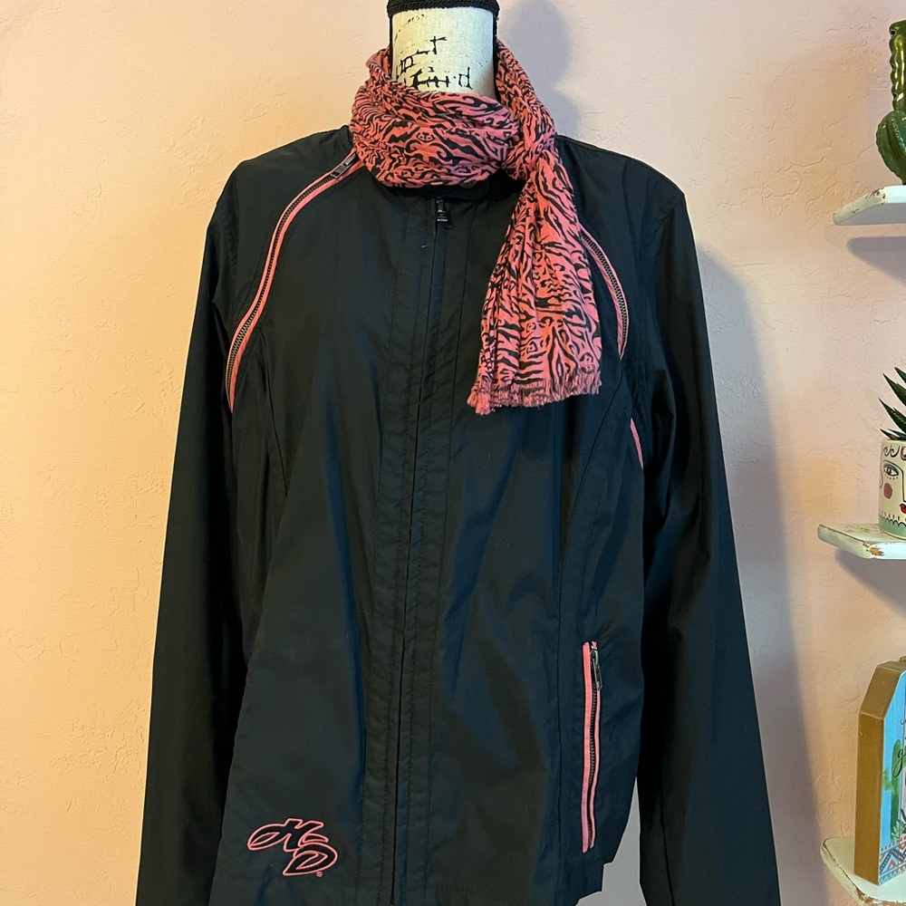 Harley-Davidson lightweight jacket w/scarf 2x
